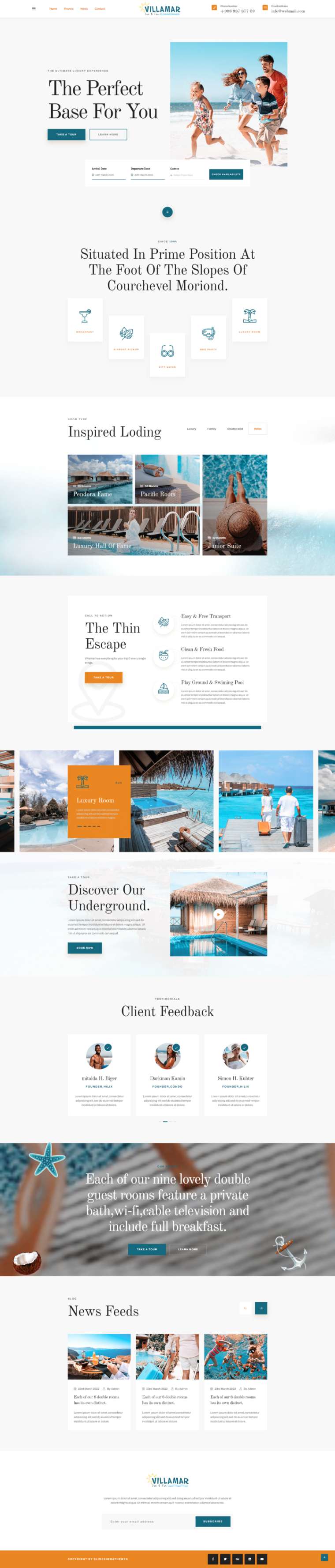 html5旅游网站源码，海滩度假旅游网页设计