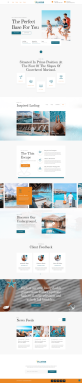 html5旅游網站源碼，海灘度假旅游網頁設計