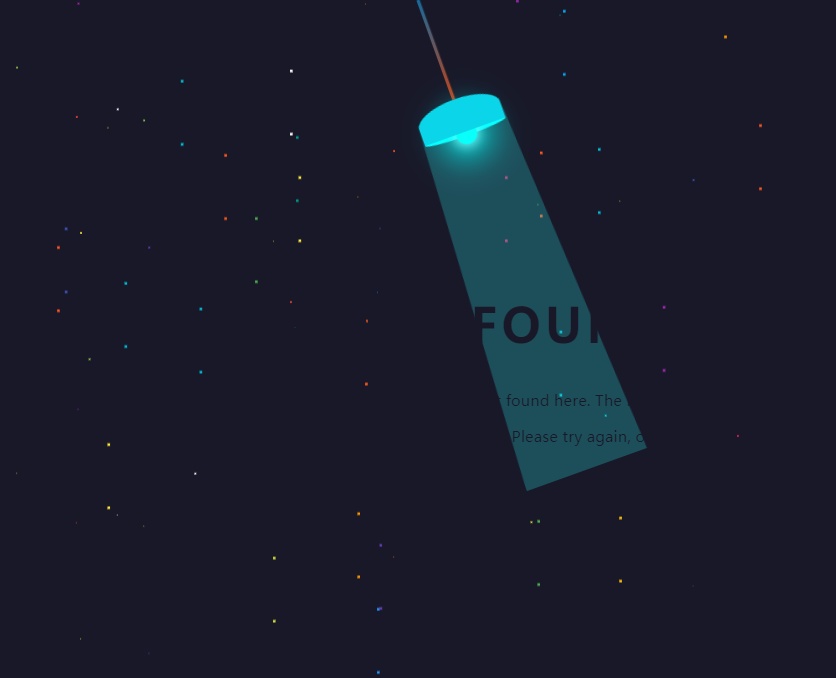404錯(cuò)誤頁面模板，動(dòng)畫404頁面html
