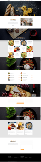 餐饮美食网站模板，bootstrap美食网站设计模板