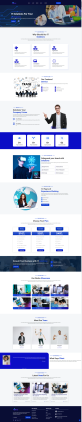 it公司网站模板，蓝色软件科技企业模板设计
