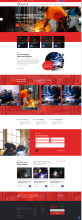 工业企业网站模板，HTML5重工业网站模板