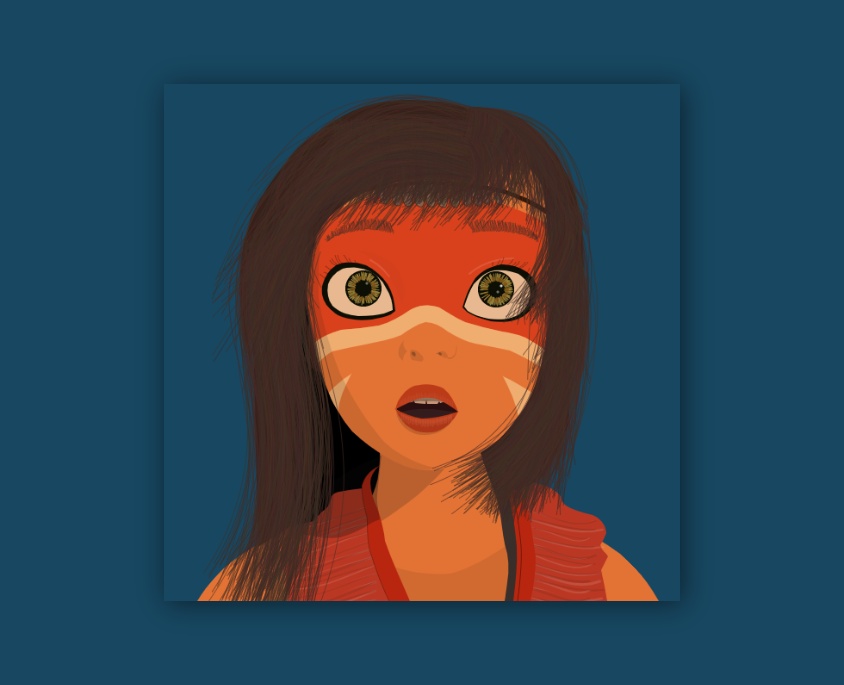 html5圖片代碼，創(chuàng)意的女孩插畫素材