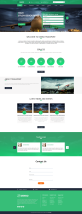 培訓機構網站設計，綠色html航空學校網站模板