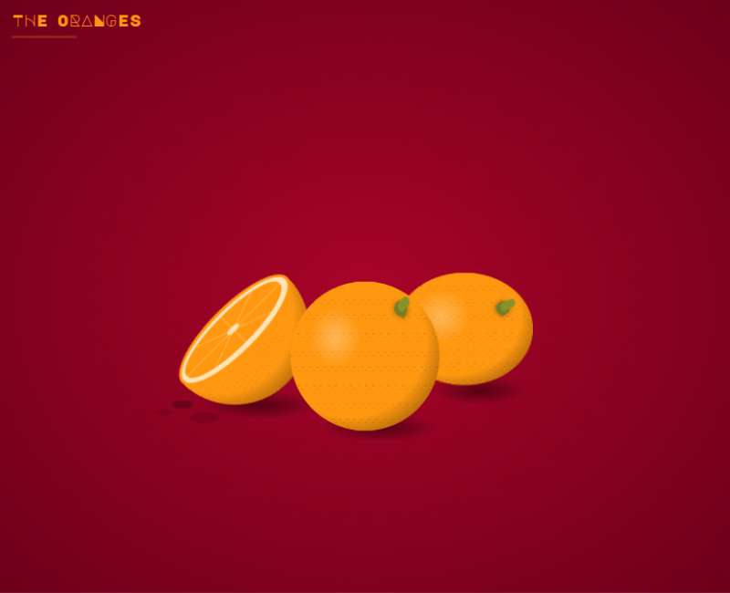 html動態背景特效，橙子背景動畫素材