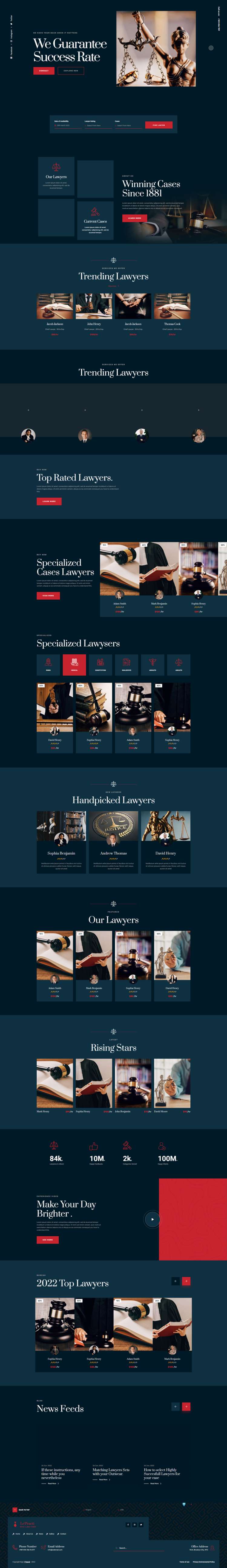 律师事务所网站源码，墨绿色法律网站模板