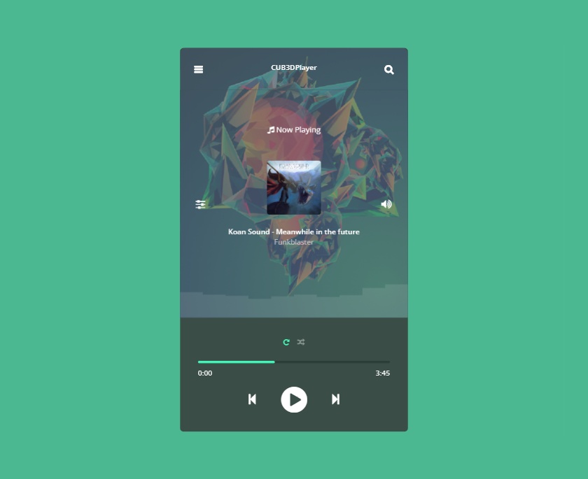3d音樂播放器素材模板下載，簡(jiǎn)約的html音樂播放器源碼