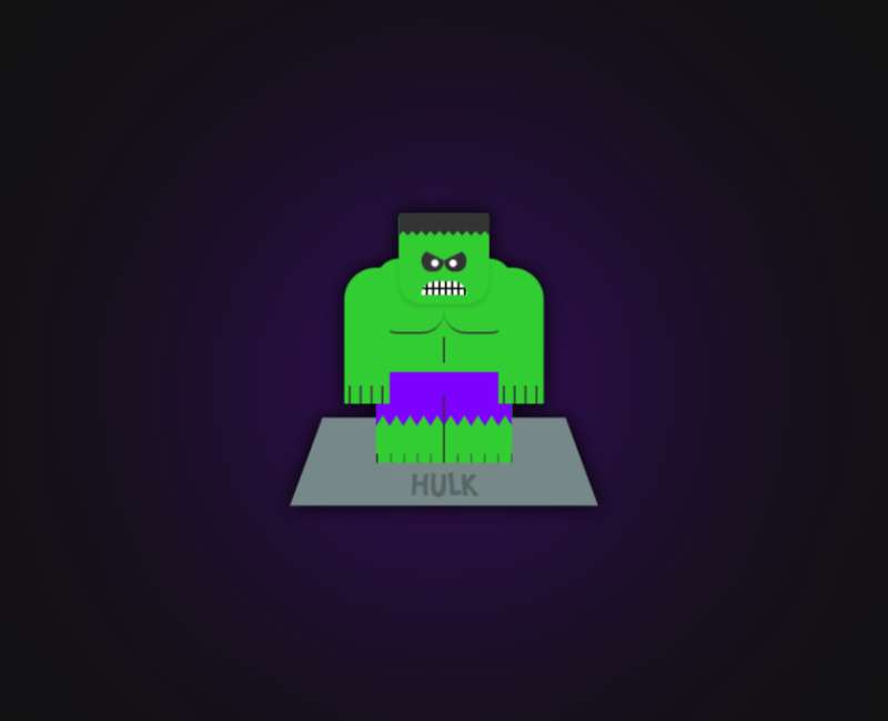 绿巨人卡通素材下载，html5动画效果代码