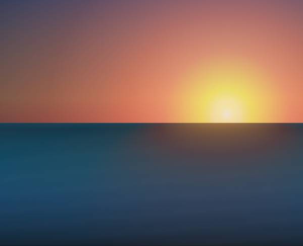 日出日落网页动画设计，精美的日出到日落的动画效果