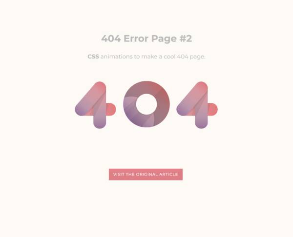 404错误页面模板，html错误页面模板