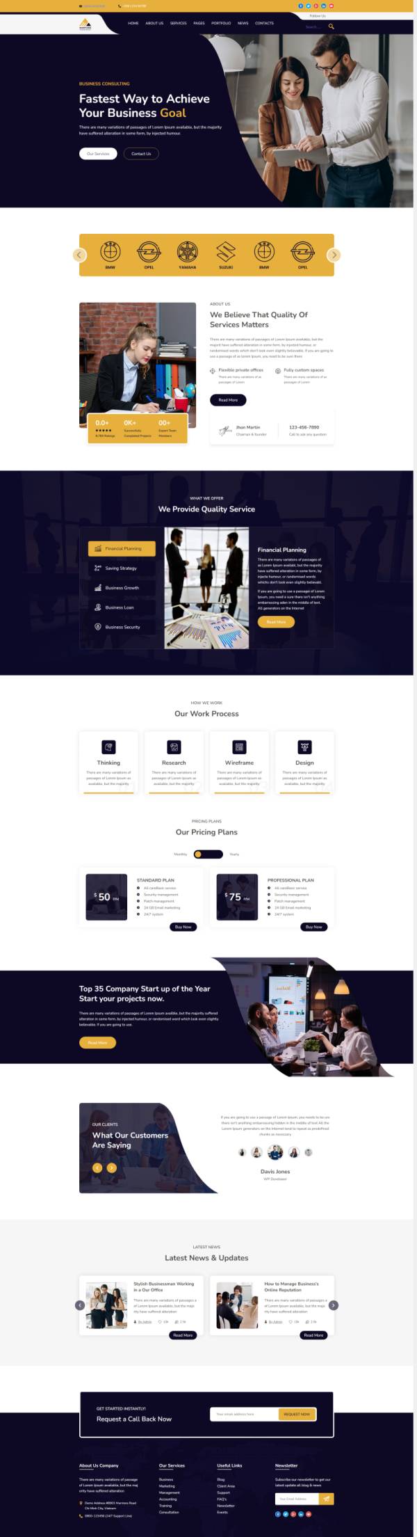 企业网站网页设计，html5通用企业网站模板设计