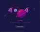 404网页设计代码，太空html错误页面模板