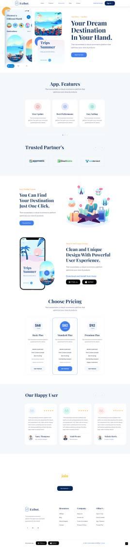 软件下载网页模板，APP下载页面html源码