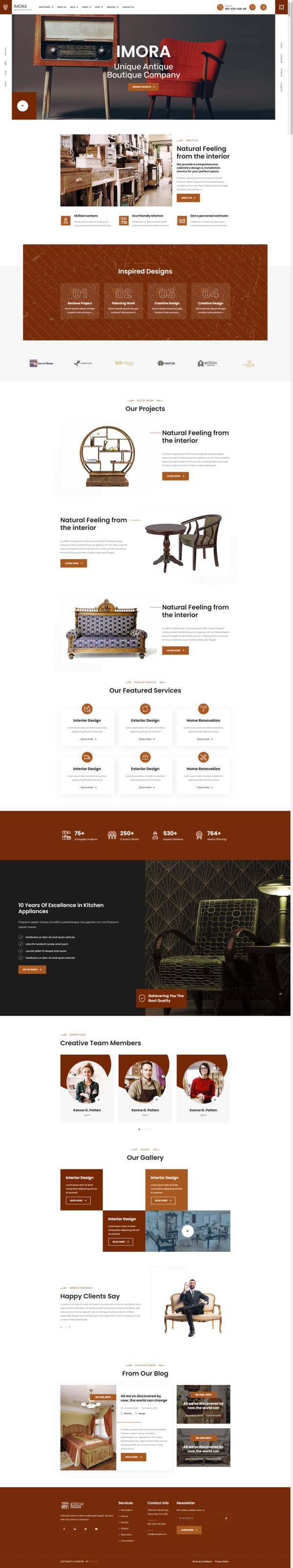 家具网站模板设计，家居网制作html源代码