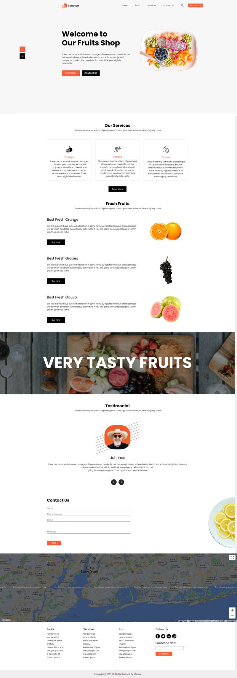 水果网页设计模板，html水果网页代码源代码