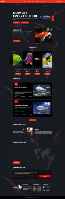 水族馆网页模板，海底世界网页html代码