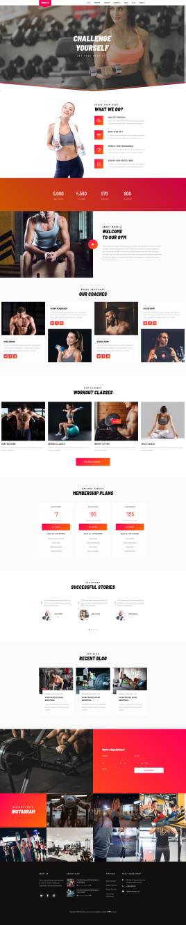 运动健身网页设计，健身锻炼网站源码下载