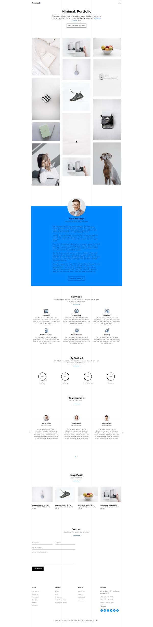 设计公司网站模板，展示型企业网页模板