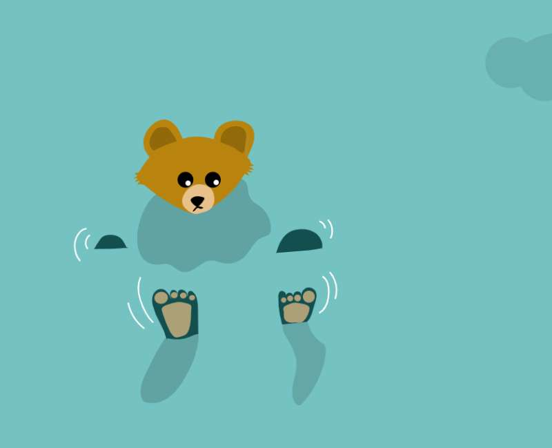海獭熊动画素材下载，gsap动画设计素材