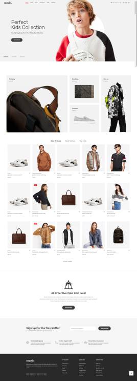 电商购物网页设计，html购物商城模版