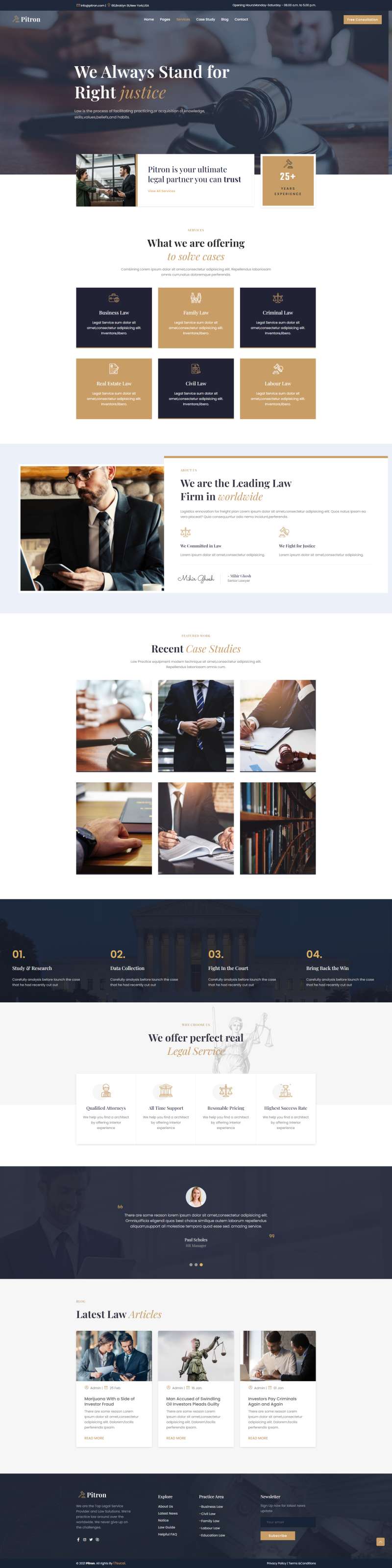 html法律网页源代码，大气的律师事务所网站模板