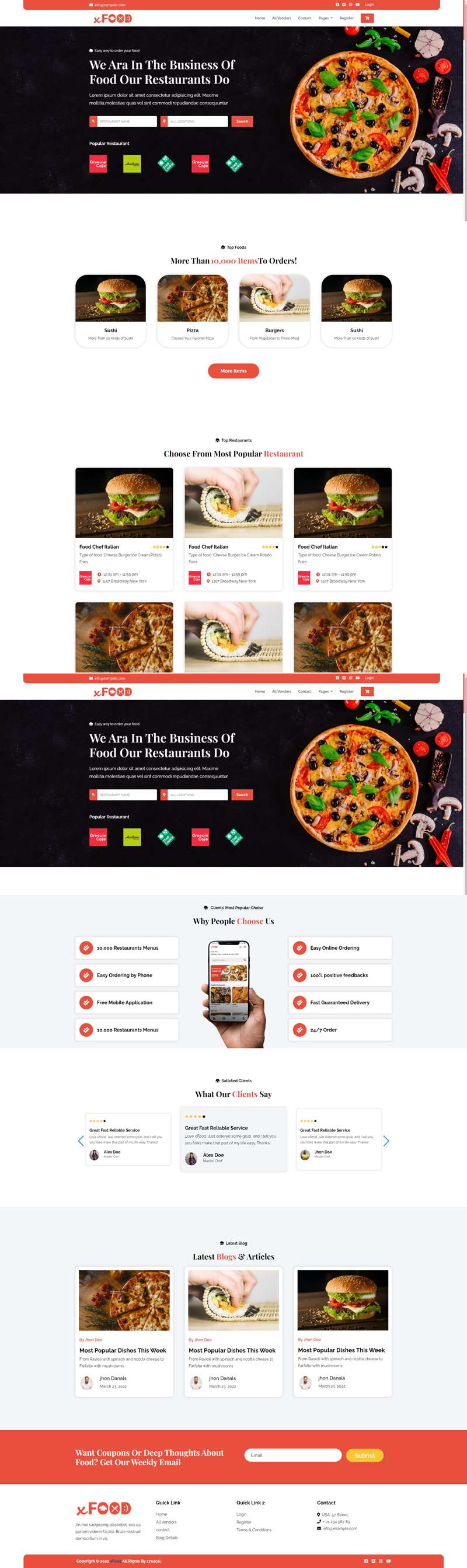 餐饮类网页设计HTML，餐饮预约网站网页下载