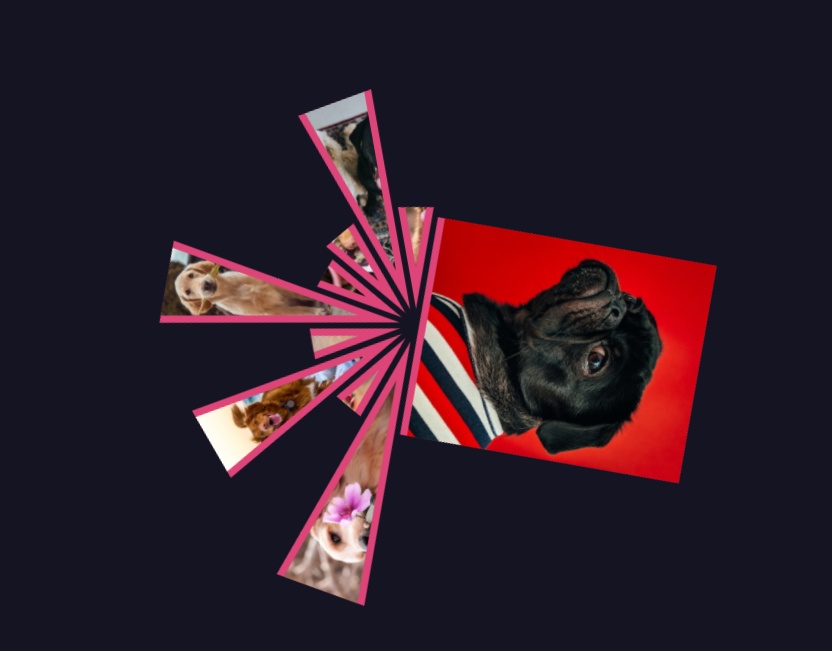 css圖片旋轉(zhuǎn)的代碼，炫酷照片展示模板