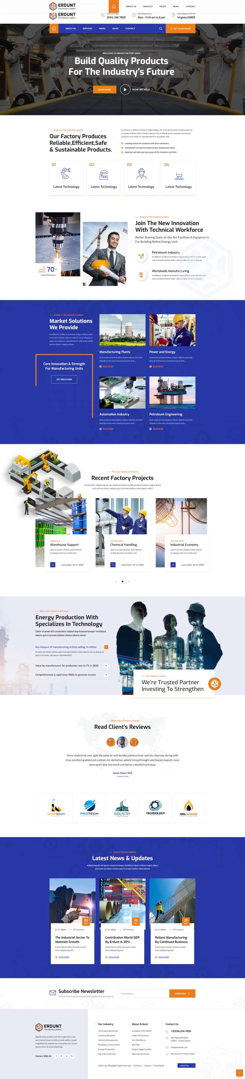 工业类企业页面设计，工业技术网站网页下载