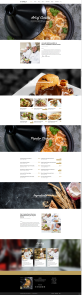 响应式网站模板源码，餐厅美食网站页面设计模板