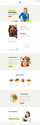 美食博客网页设计，健康营养网站页面设计模板