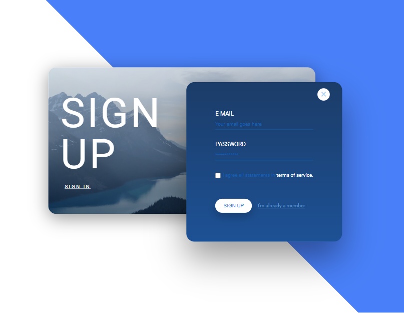 報名表單源碼，注冊表單頁面模板html