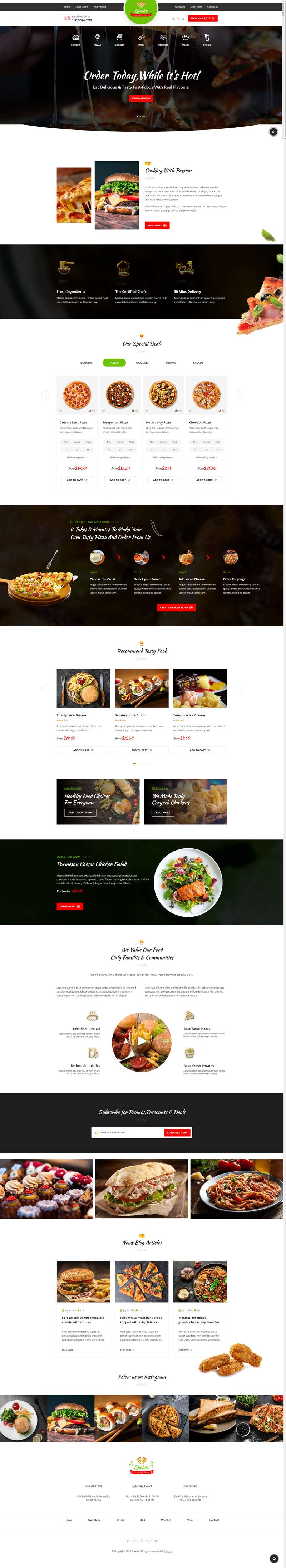 餐饮美食网站代码，优质的美食外卖网页版下载