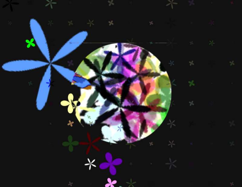 css花朵动画效果代码，花朵旋转特效动态图