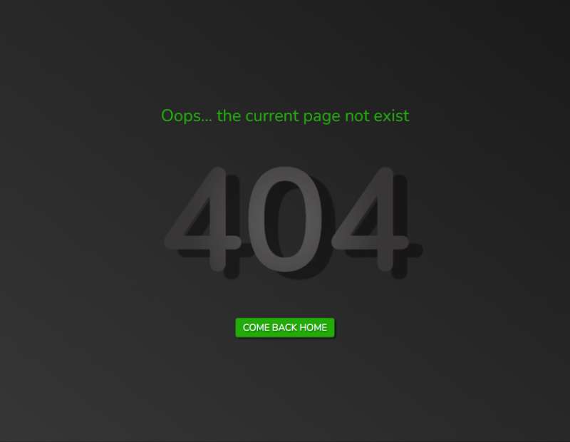 css文字阴影代码，404错误页面设计