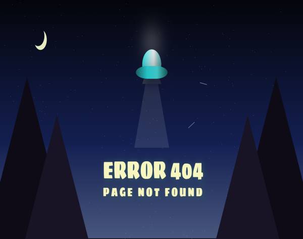 404错误页面源码，炫酷的ufo特效素材