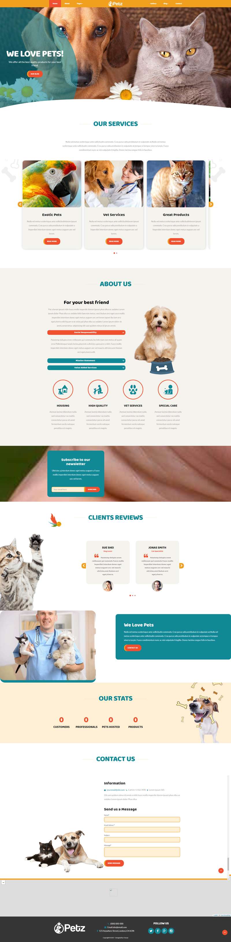 宠物店网页设计代码，宠物类网站设计模板