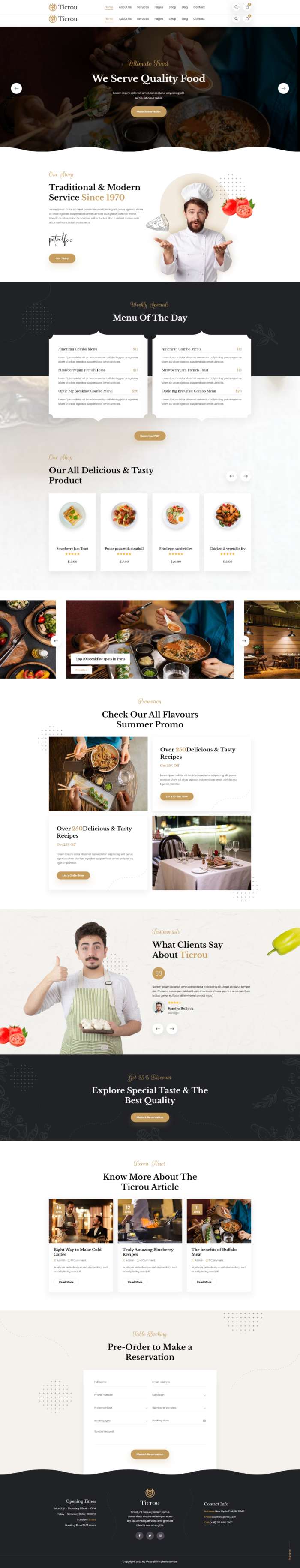 餐饮美食网站代码，优质的餐饮行业网页设计模板