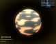 3dmax球体滚动动画，月亮动画素材下载