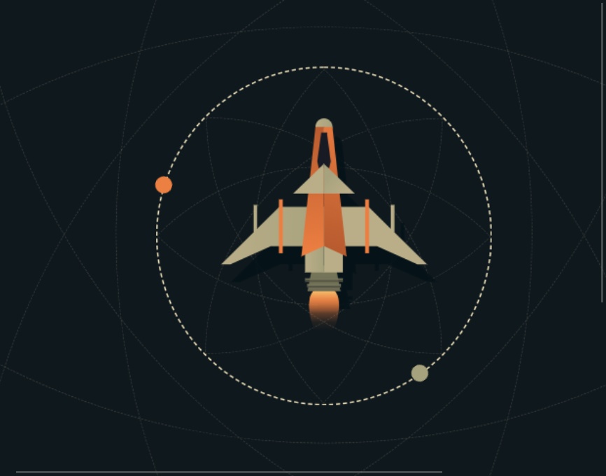 css動畫無限循環(huán)，飛機卡通動畫效果圖