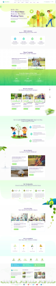 環保公益網站設計，優質的生態環境網頁設計模板
