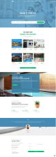 旅游網站模板html5，一站式旅行網站界面設計模板