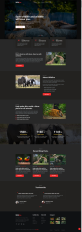 動物保護網站設計，大氣公益宣傳網頁模板