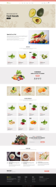 果蔬生鲜类电子商务网站，html电商页面源码