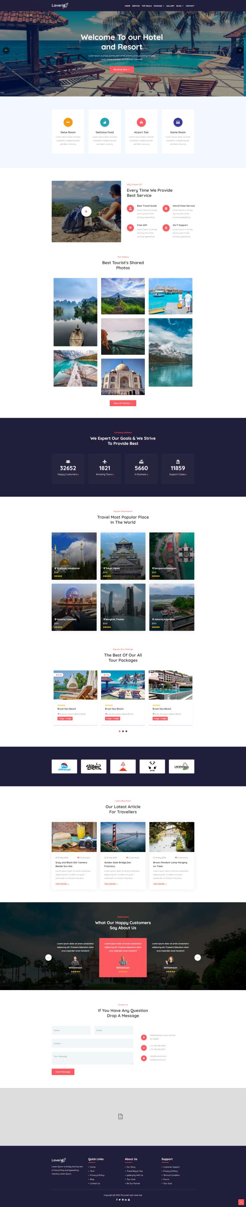 旅游网站设计模板代码html，旅游公司网站模板