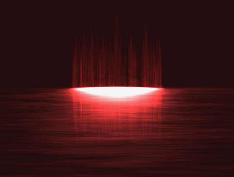水面闪光特效，红色池子动画效果图素材