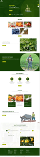 綠色農場網頁html，農產品電商網站建設模板