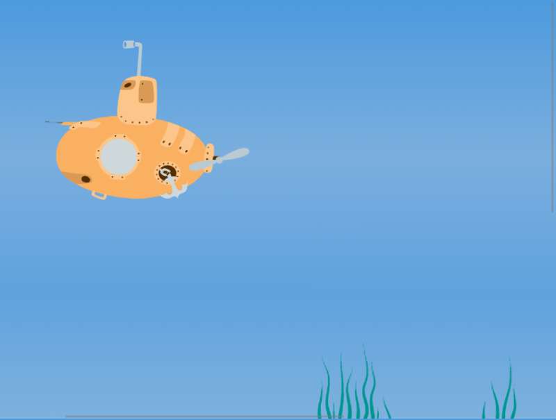 潜艇动画制作，卡通潜艇特效素材下载