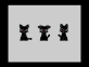 小黑猫动态表情代码，卡通猫咪动图素材