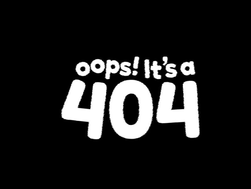 404错误页面设计，文字抖动动画特效