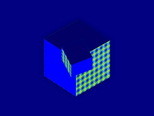 立方体拆分动画制作，正方体旋转动图素材